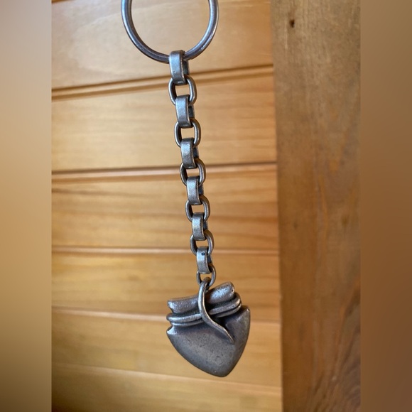 Rare 1973 Barry Kiedelstein Cord Sterling 925 Arrowhead Keychain - Picture 2 of 5